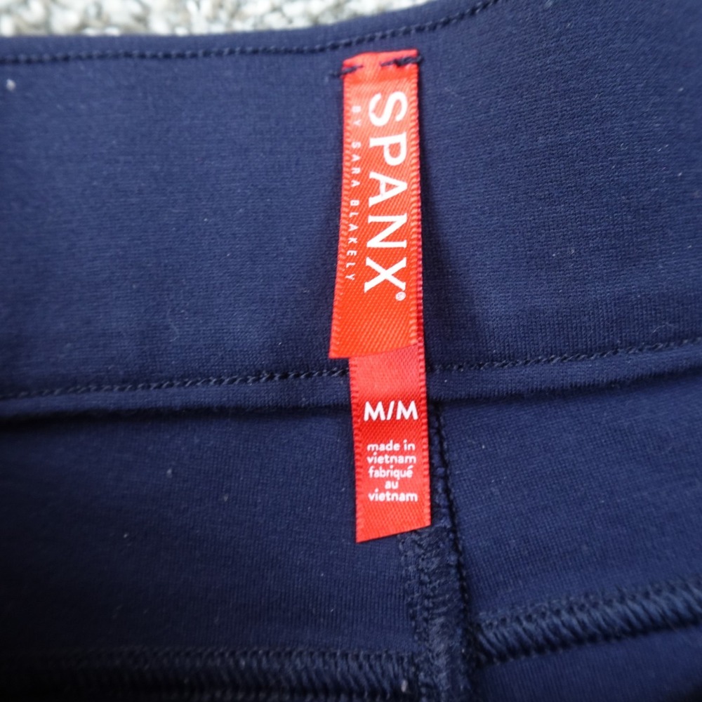 Spanx Pants Womens M Blue Pull On Leggings High Rise Booty Boost Stretch Jegging - Picture 6 of 10